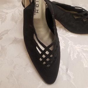 Sz 6.5 Womens Black High Lights Pumps